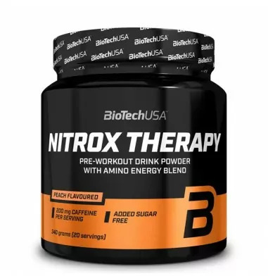 Комплекс передтренувальний BioTechUSA Nitrox Therapy Тропічні фрукти 340 г — фото 1