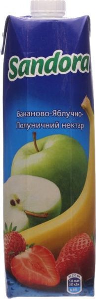 Нектар Sandora Бананово-яблочно-клубничный 0,95л 