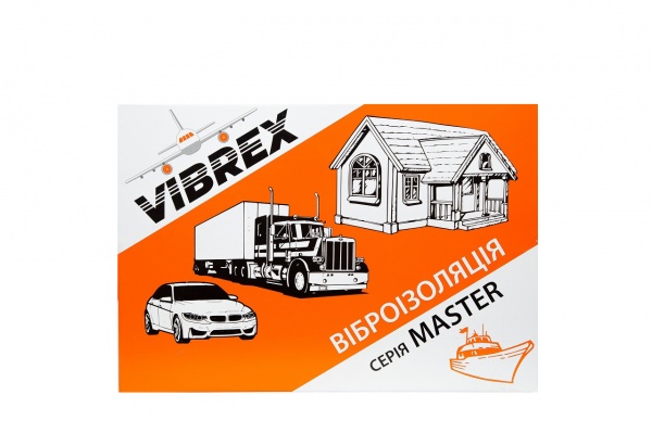 Віброізоляція Vibrex Master Light 500x350 2 мм