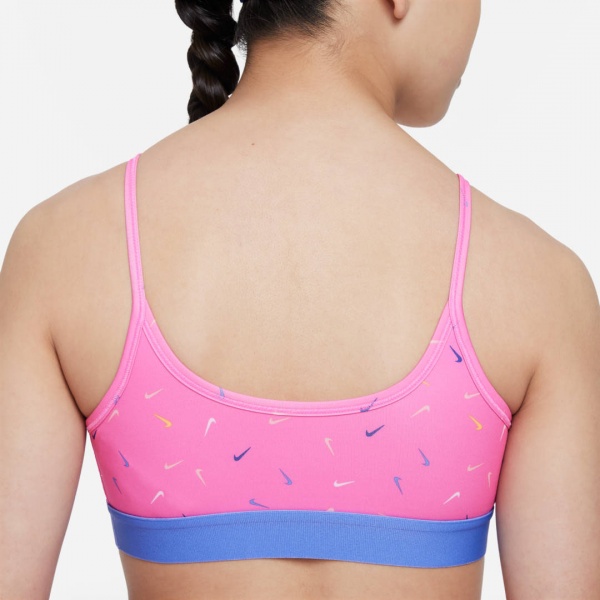 Бра Nike G NK ONE BRA LOGO PRINT FD4852-675 р.S рожевий