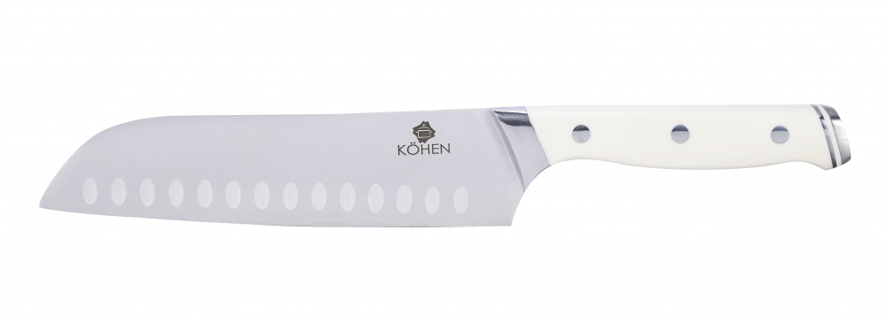 Ніж сантоку Kohen White Deluxe 18,4 см KN92002
