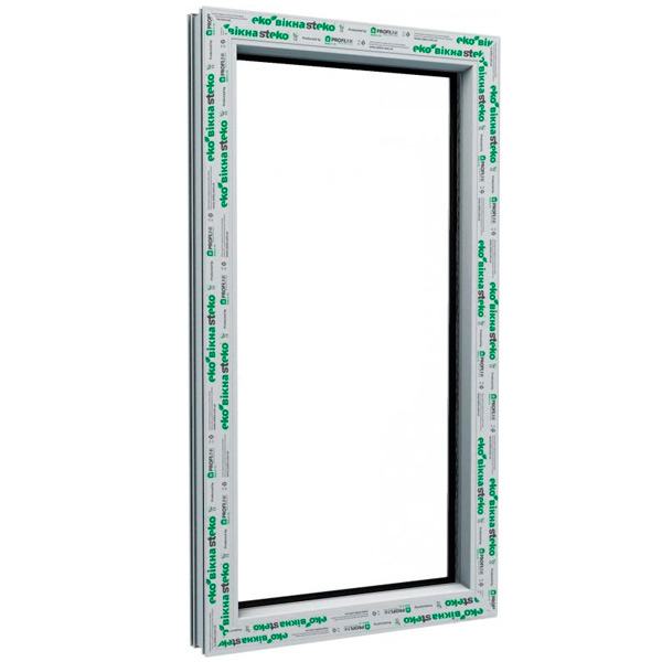 Окно глухое Steko S300 58 500x1000 мм без открывания