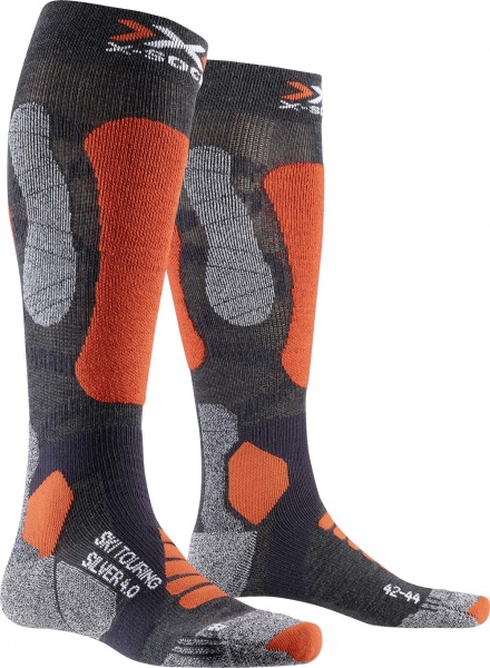 Носки X-Socks SKI TOURING SILVER 4.0 XS-WS47W19U-G053 темно-серый р.39-41