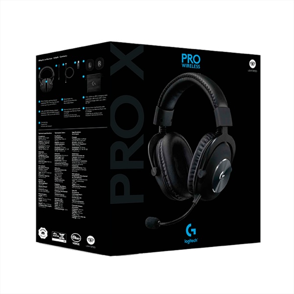 Гарнітура ігрова Logitech PRO X Wireless LIGHTSPEED Gaming Headset black (981-000907) 