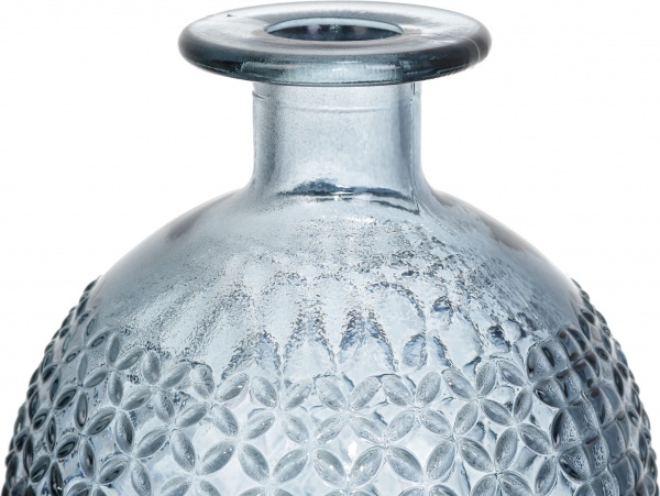 Ваза стеклянная San Miguel RED DIAMANTE 12 см голубовато-серый 
