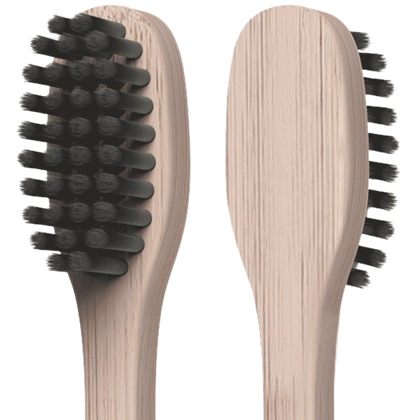 Зубная щетка Colgate бамбук/древесный уголь черная мягкая 2 шт.