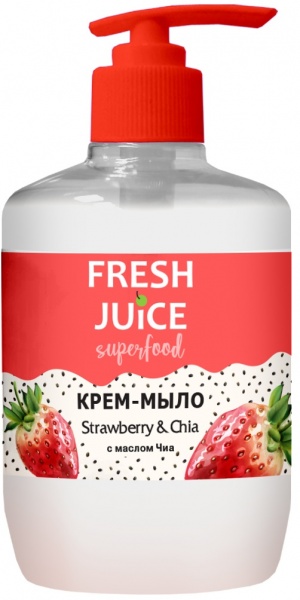 Крем-мыло Fresh Juice Superfood Strawberry & Chia 460 мл