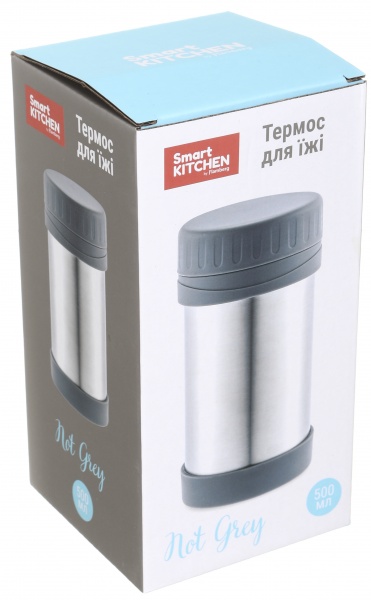Термос для їжі Not Grey 500 мл Flamberg Smart Kitchen