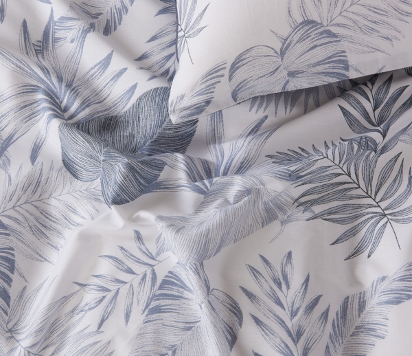 Комплект постельного белья Corina 2 серый с белым La Nuit 