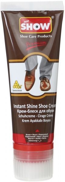 Крем для взуття SHOW блиск без полірування 75 мл коричневий