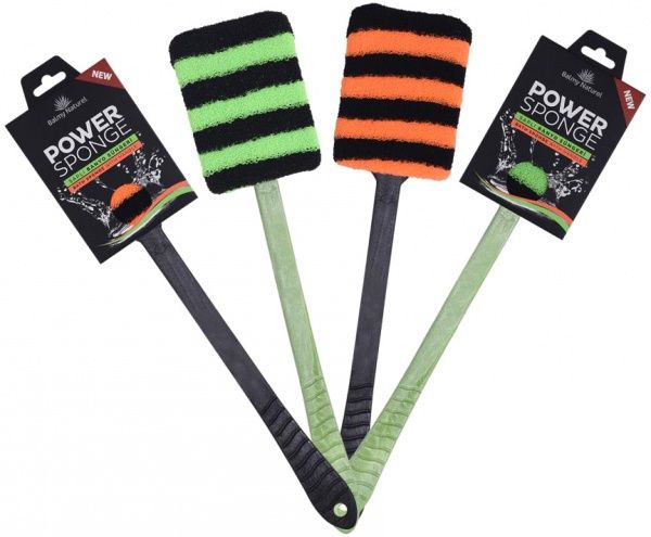 Мочалка Balmy Naturel синтетическая на ручке цвет в ассортименте 1390 