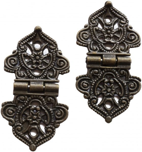 Петля темная 54х28 мм 2 шт. 