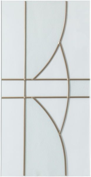 Витражное стекло 245х486 Лотос под фасад МДФ 355x596