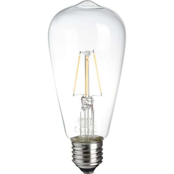 Лампа світлодіодна Osram Edison 1906 6 Вт E27 3000 К 220-240 В прозора 4052899972834 