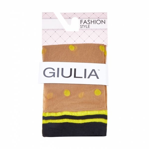 Шкарпетки жіночі Giulia PN-03 р. універсальний бежевий/жовтий 