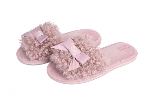 Тапки домашние Twins HS-LUX меховые р.40 розовый Lari 