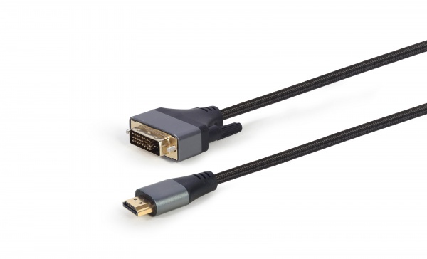 Кабель Cablexpert CC-HDMI-DVI-4K-6 HDMI на DVI, 18+1pin 4K 1,8 м (CC-HDMI-DVI-4K-6) 