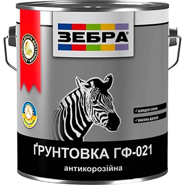 Грунт ZEBRA ГФ-021 серия Акварель 887 красно-коричневый полумат 0,9кг