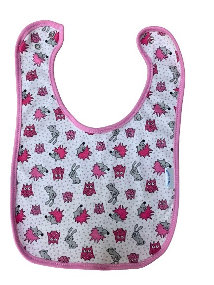 Слюнявчик Моя планета Розовый ежик Сл102-2 