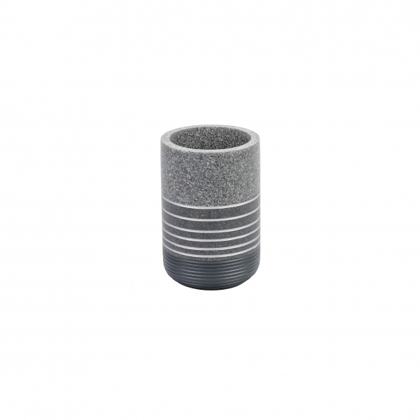 Стакан для зубных щеток Axentia Зальта серый 260 мл 133880