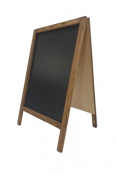 Штендер POS STORE дерев'яний крейдяний двосторонній 950x600 мм коричневий 