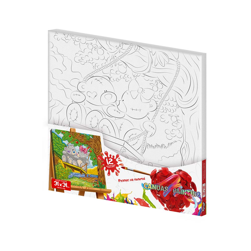 Роспись на холсте Danko Toys Canvas Painting с.7 №8 медведи 31x31 см PX-07-08