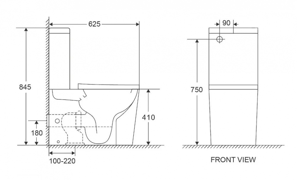 Унітаз-компакт Imprese VLTAVA TWIST с06509603TW