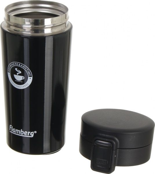 Термочашка Enjoy coffee 350 мл чорна Flamberg