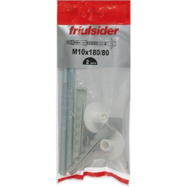 Кріплення для умивальника до стіни з ексцентриками і болтами 10x180 мм