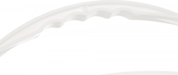 Ведро Poliplast овальное с пластиковой ручкой (пищевой пластик) 10 л белый 