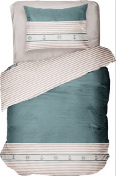 Комплект постільної білизни 1,5 сп. Sealine синій Luna 