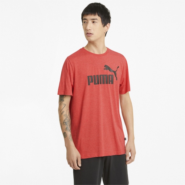 Футболка Puma ESS Heather Tee 58673611 р.S червоний
