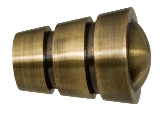 Карниз Bojanek FEDORA подвійний укомплектований d19 мм 160 см антична латунь 