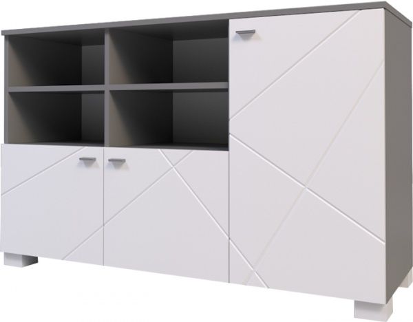 Тумба Санті Меблі Х-Скаут Х-19 білий матовий / графіт 