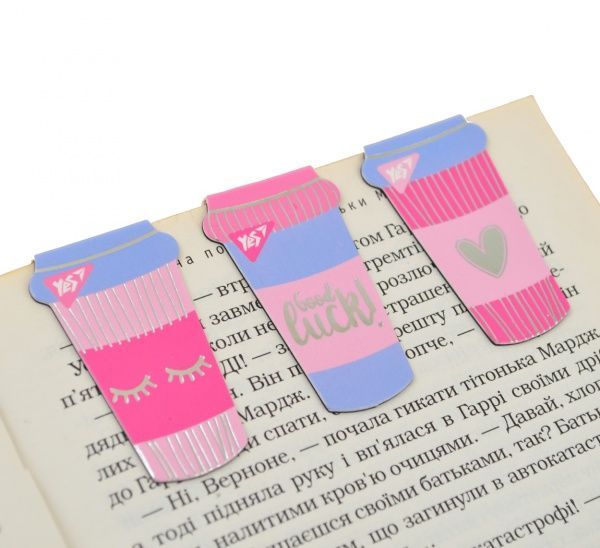 Закладки магнитные YES Caps 3 шт. 707001 