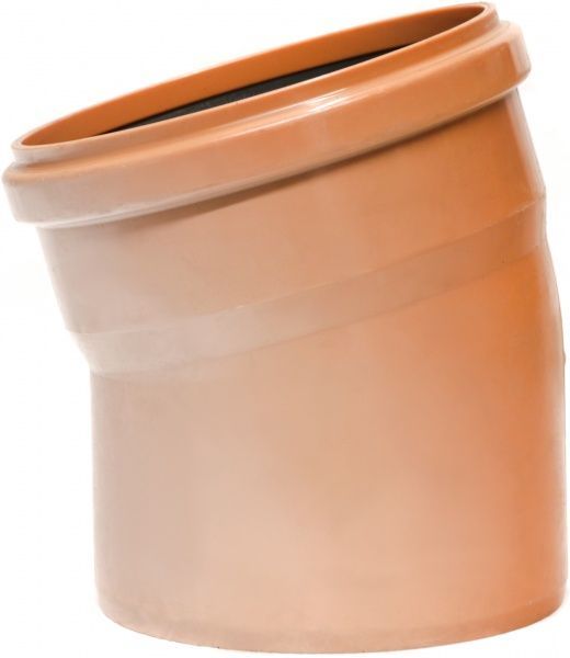 Колено канализационное ПВХ d200х15° Инсталпласт