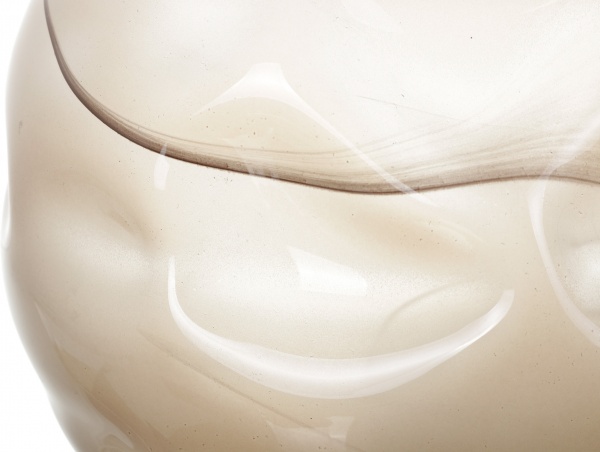 Ваза Antonio Tammaro Crash 33 см Серо-коричневая 