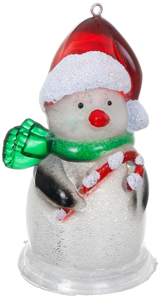 Декоративна фігура новорічна з підсвічуванням 4х4х7, 5 см в асортименті вбудований світлодіод (LED) 7,5 см 