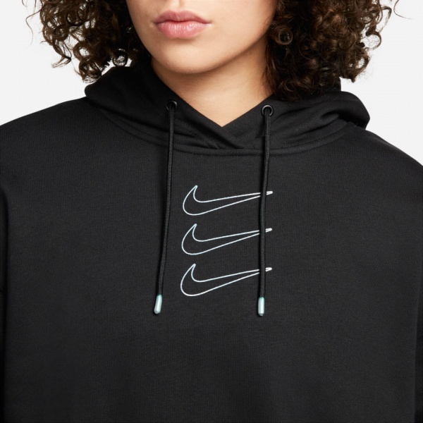 Джемпер Nike W NSW FLC GX HOODIE OPAL DD5133-010 р. L черный