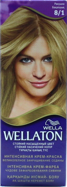 Крем-краска для волос Wella Wellaton №8/1 ракушка 110 мл