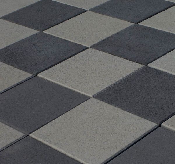 Тротуарная плитка Авеню Брусчатка 20x20x6 см серая