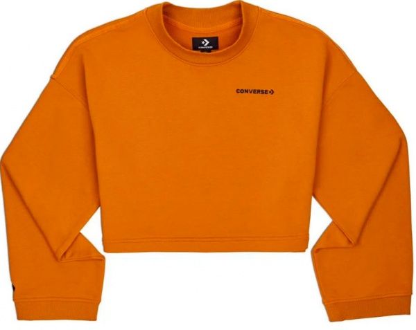 Джемпер Converse WIDE SLEEVE CROPPED CREW SAFFRON YELLOW 10019779-805 р. S желтый