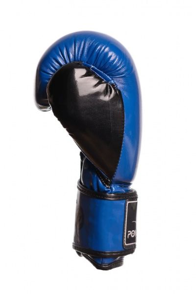 Боксерские перчатки PowerPlay р. 14 14oz 3017_14oz черно-синий