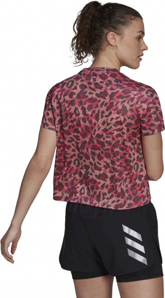 Футболка Adidas P.BLUE TEE GN1409 р.S рожевий