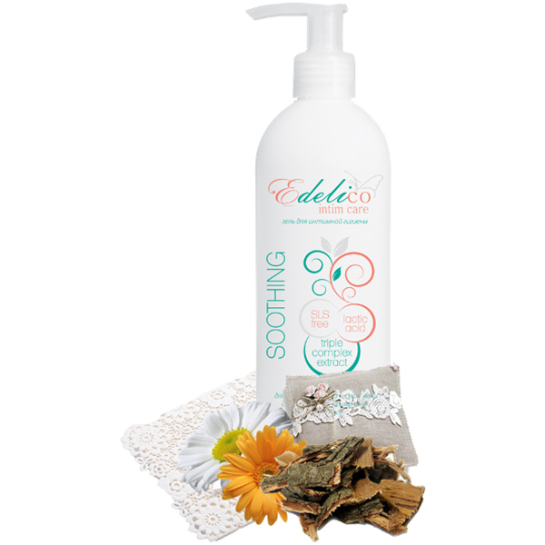 Гель для інтимної гігієни Edelico intim care для сухої та чутливої шкіри 400 мл