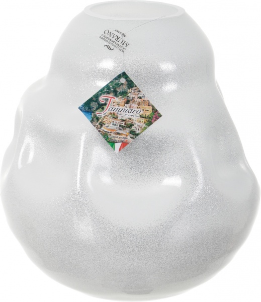 Ваза Antonio Tammaro Crash 33 см Серебряно-белая 