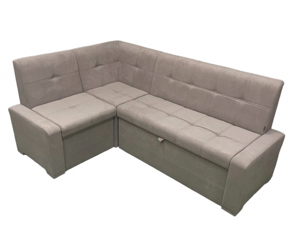 Куточок кухонний Lion Атлант 1400х2000х910 мм зі спальним місцем Лілі 09 / мокко