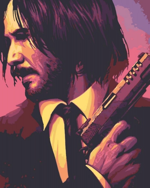 Картина за номерами Джон Уік RB-0121 40x50 см Riviera Blanca 