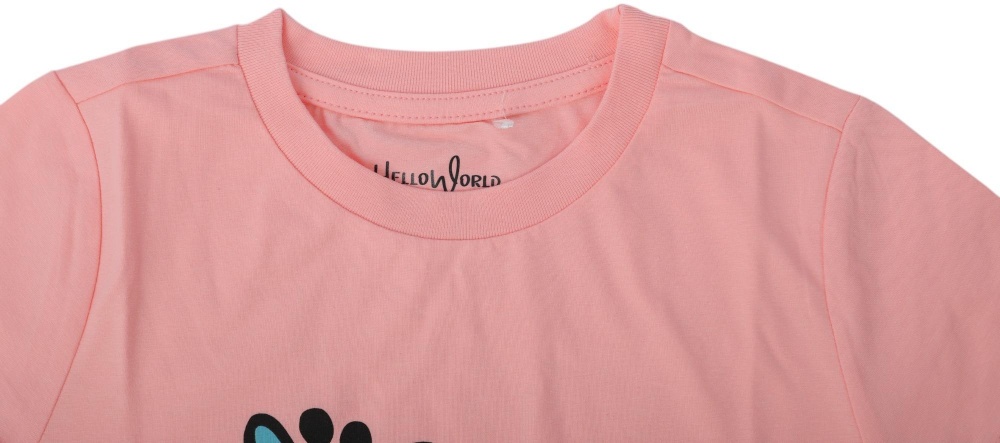 Футболка для девочек HW 2 шт. р.80/86 оранжевый / лиловый 53128_53126