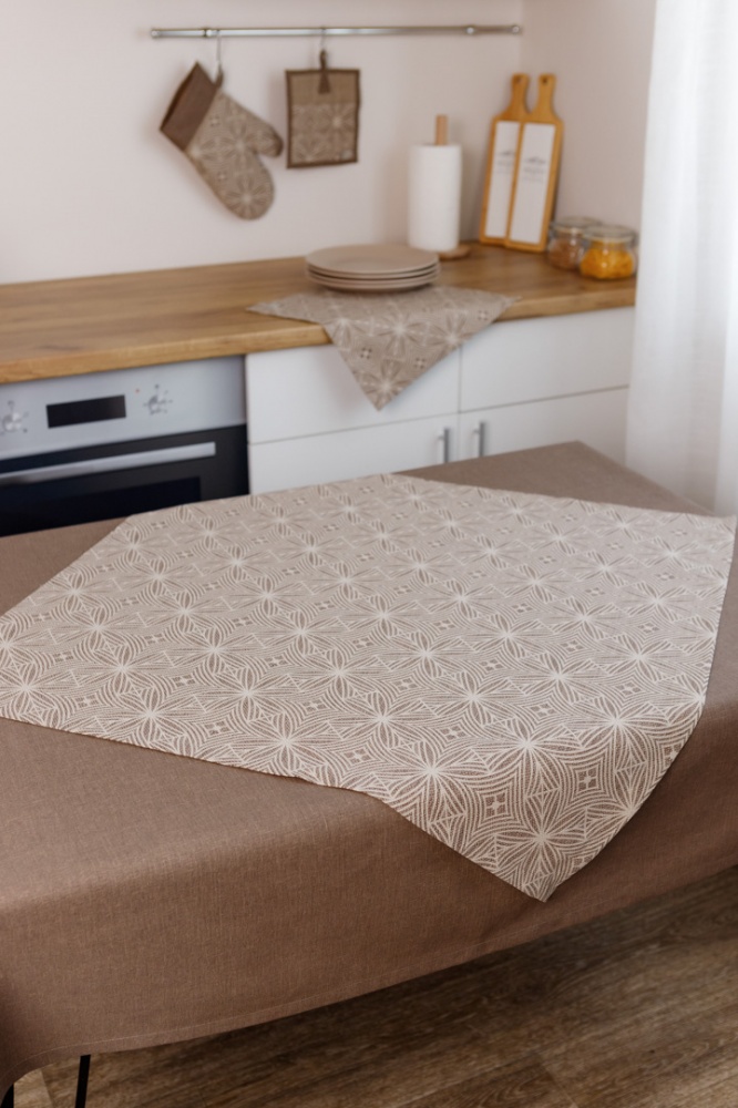 Скатерть наперон Корица 85x85 см Прованс